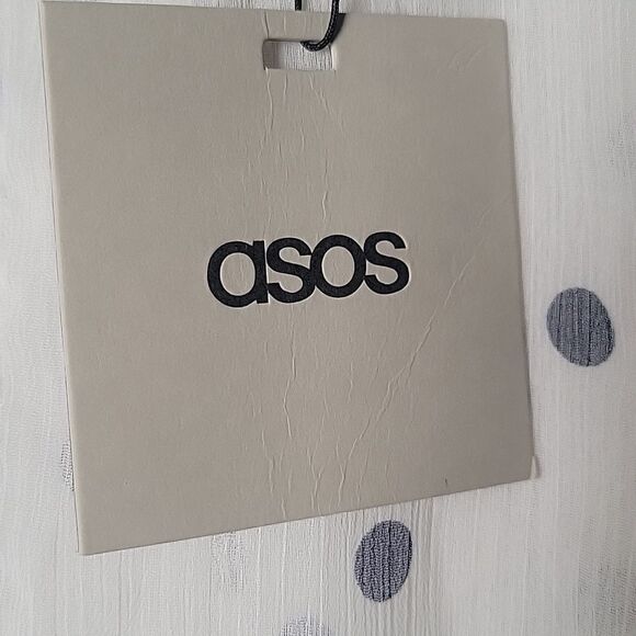 NWT Chiffon Ruffle Blouse Sz S Coquette Feminine Polka Dot Retro Sheer Modest - Picture 4 of 10